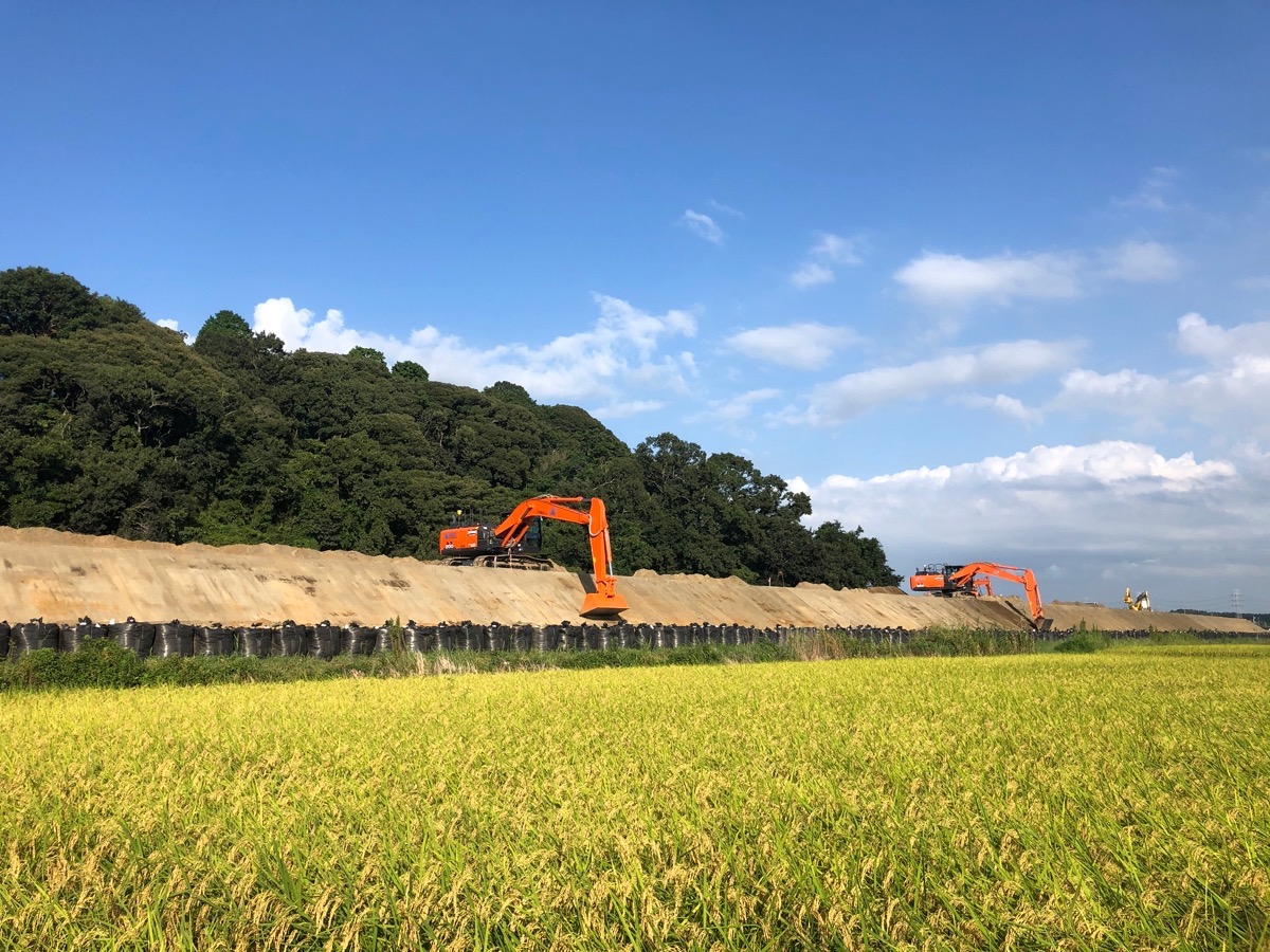 法面整形状況（ICT活用）