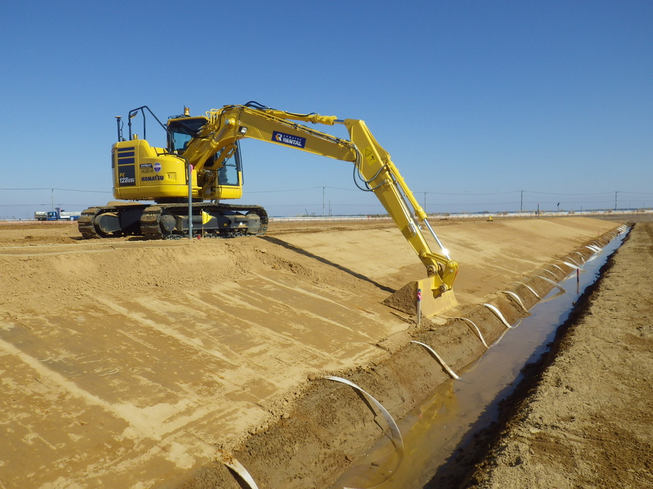 法面整形状況（ICT活用）