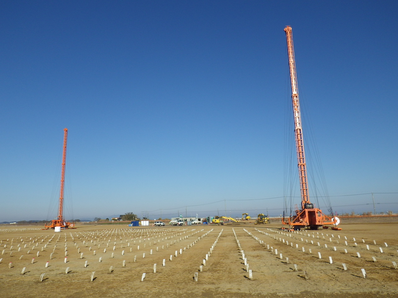 ペーパードレーン打設