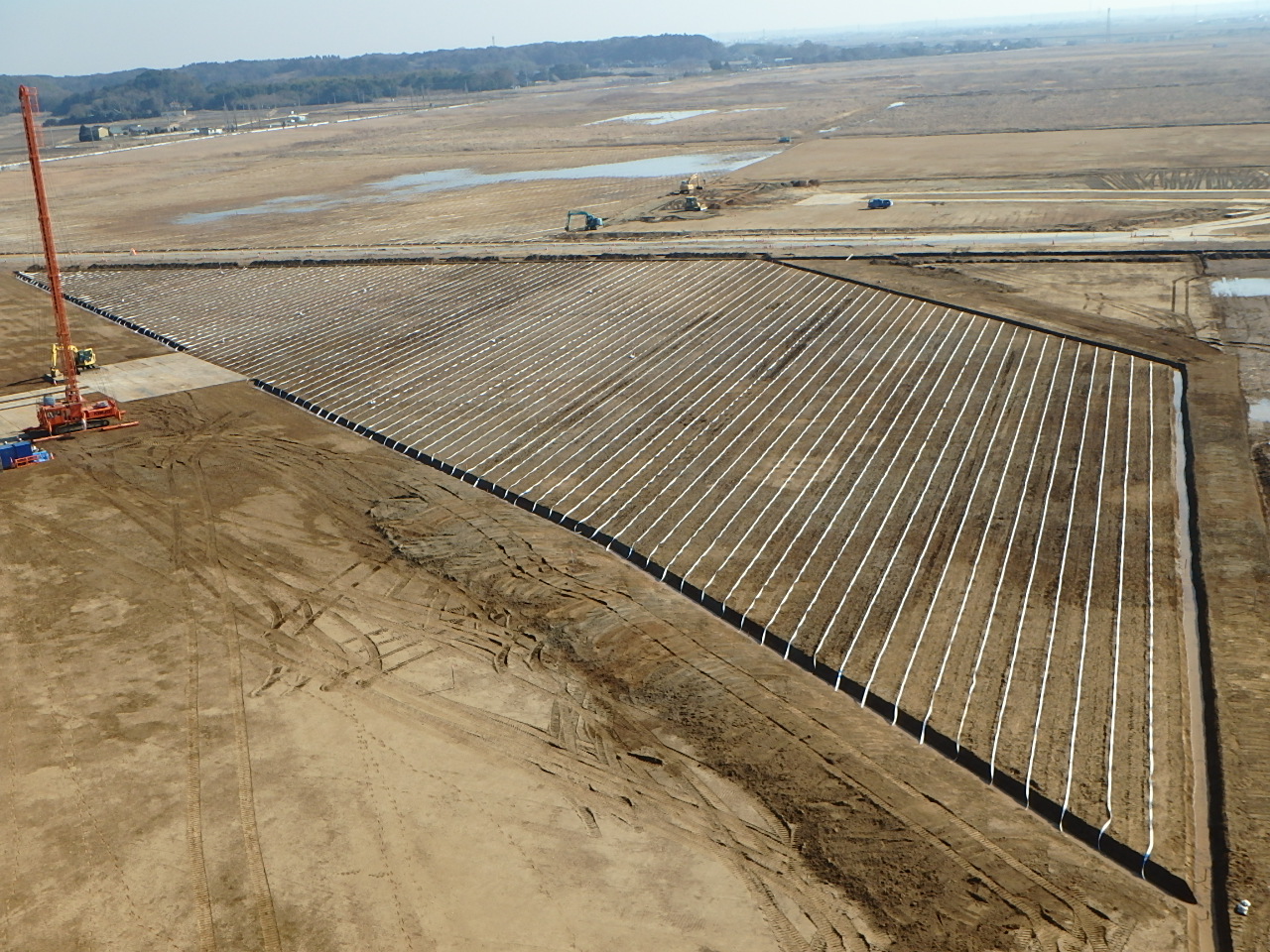 水平ドレーン完了